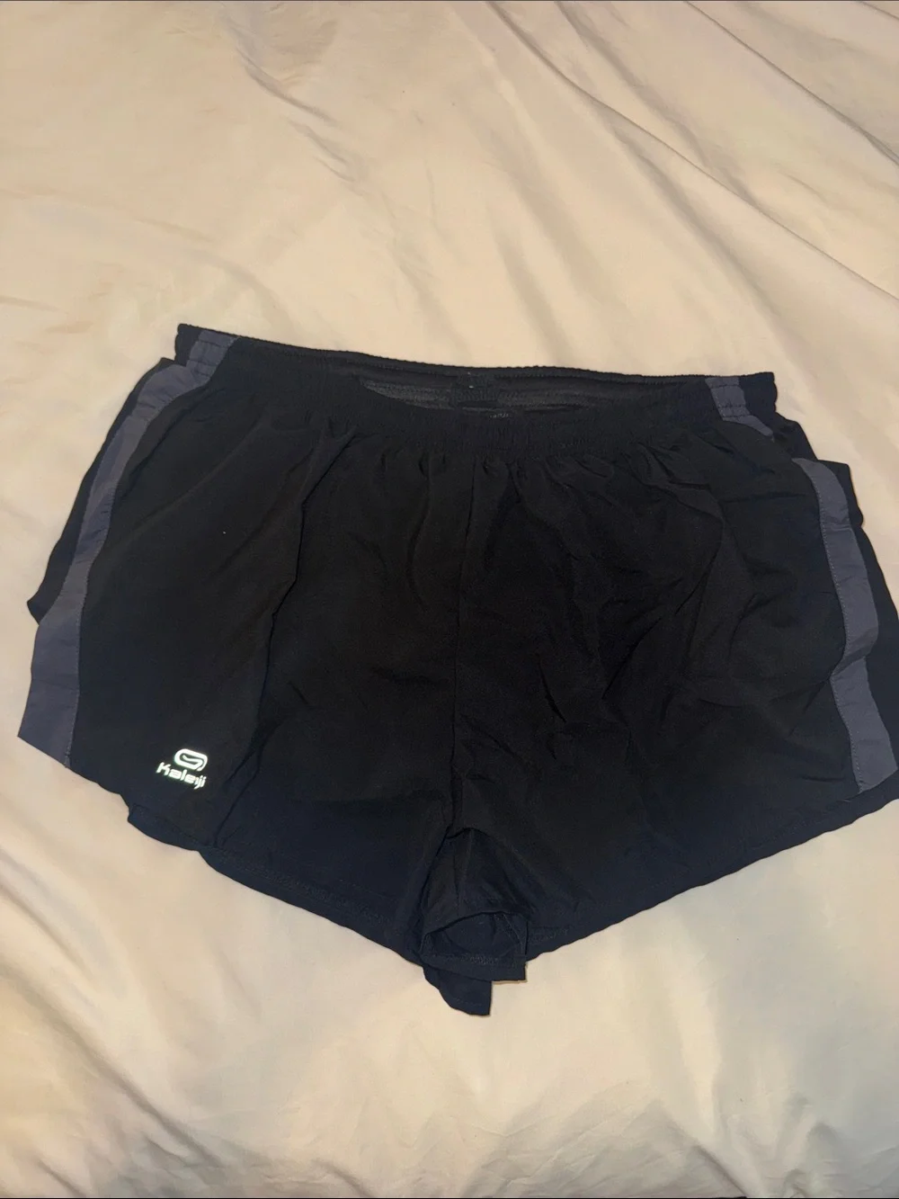 Athletic Running Shorts with Contrast Side Panels